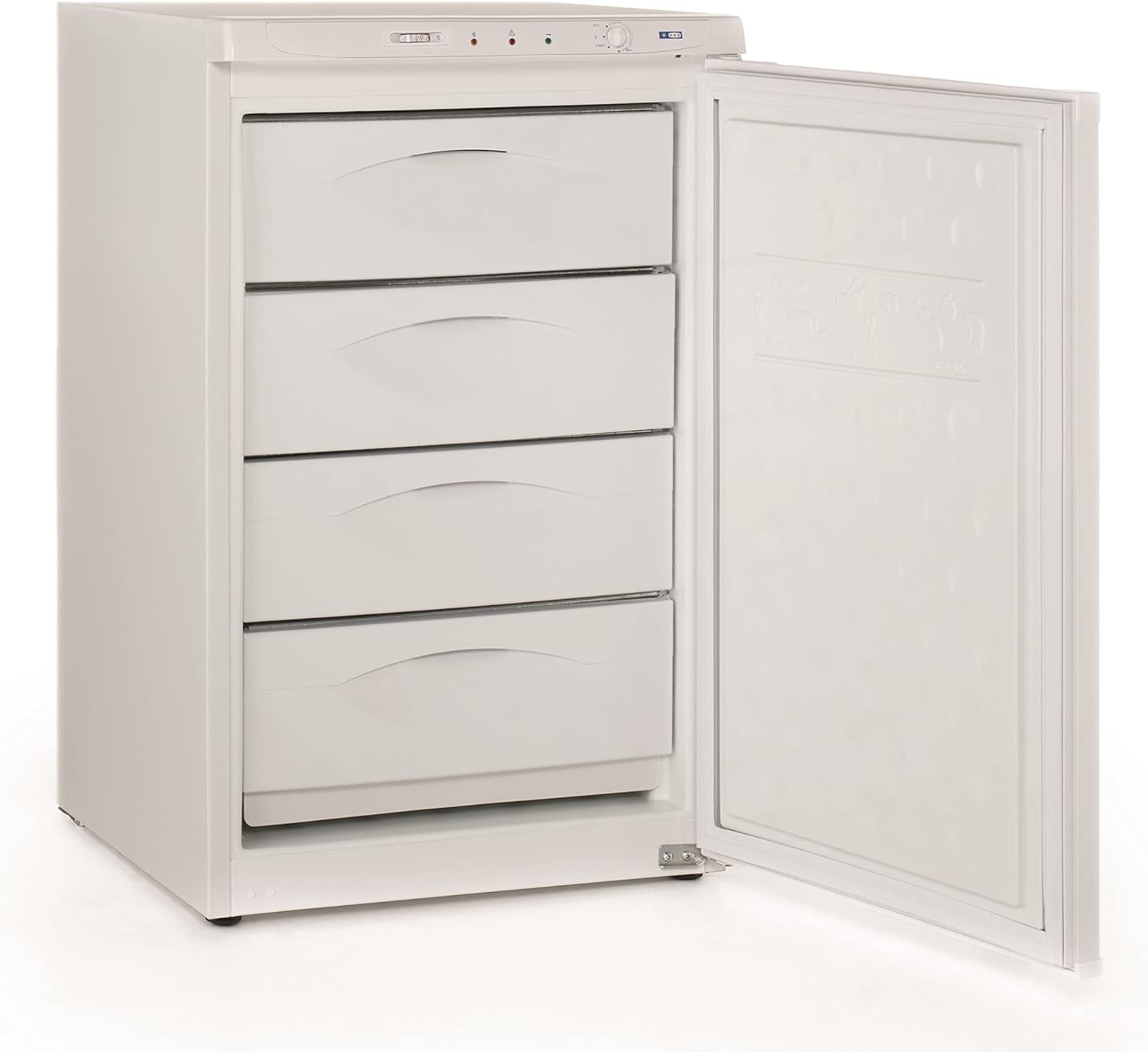 MBH Congelatore verticale professionale piccolo con 4 cassetti per ospitalità armadio congelatore industriale 84 litri ristorante