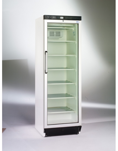 Congelatore verticale con porta in vetro