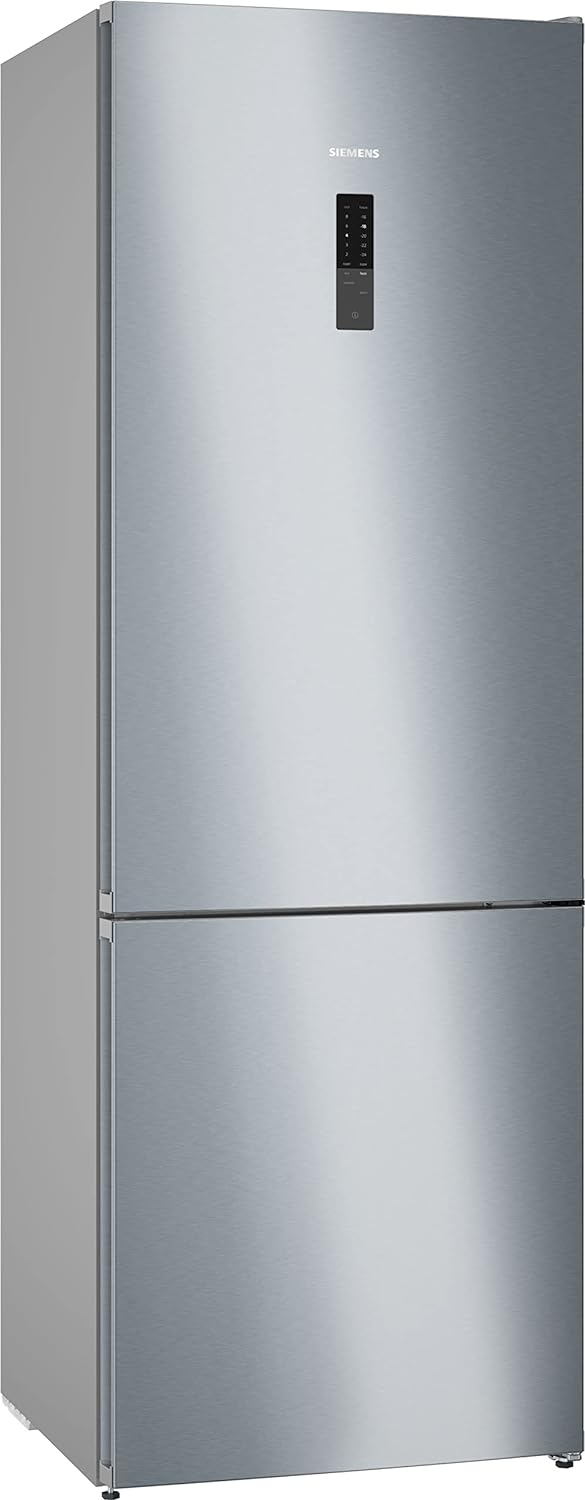 Siemens KG49NXIDF iQ300 - Frigorifero indipendente con congelatore inferiore 203 x 70 cm, raffreddamento 311L, congelatore 129L, NoFrost, hyperFresh, superCooling, acciaio inossidabile